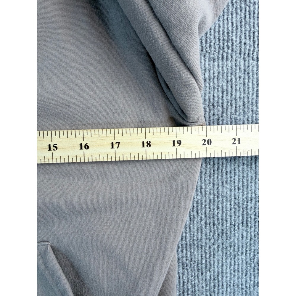 Auden Womens Full Zip Fleece Hoodie Taupe Brown Size M Loungewear Sweatshirt - Picture 5 of 6